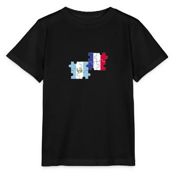Guatemala France Flag Guatemala - Stanley/Stella MINI CREATOR Kids’ T-Shirt - black - Front - Mikhail (115cm)