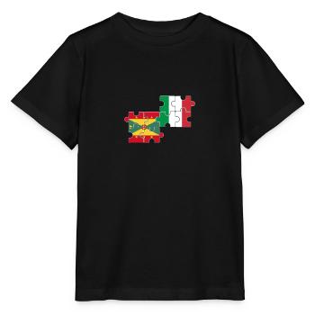 Grenade Italie Drapeau Grenade Italien - T-shirt bio MINI CREATOR Stanley/Stella Enfant - noir - Devant - Mikhail (115cm)
