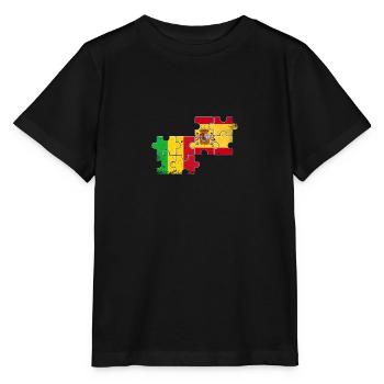Mali Spanien Vintage Flagge Spanisch Malier - Stanley/Stella Kinder T-Shirt MINI CREATOR  - Schwarz - Vorne - Mikhail (115cm)