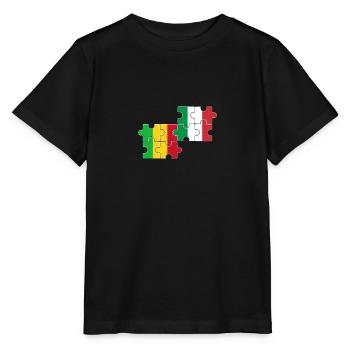 Mali Italien Flagge Italienisch Malier - Stanley/Stella Kinder T-Shirt MINI CREATOR  - Schwarz - Vorne - Mikhail (115cm)