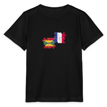 Grenade Grenade Grenade Drapeau Vintage de la Grenade - T-shirt bio MINI CREATOR Stanley/Stella Enfant - noir - Devant - Mikhail (115cm)