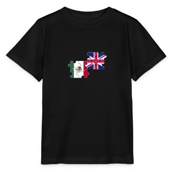 Mexique Drapeau britannique Mexicains britanniques - T-shirt bio MINI CREATOR Stanley/Stella Enfant - noir - Devant - Mikhail (115cm)