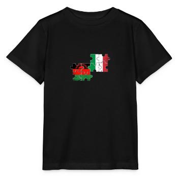 Malawi Italie Vintage drapeau italien Malawi - T-shirt bio MINI CREATOR Stanley/Stella Enfant - noir - Devant - Mikhail (115cm)