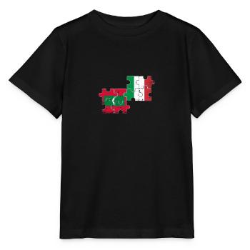 Malediven Italien Vintage Flagge Malediver - Stanley/Stella Kinder T-Shirt MINI CREATOR  - Schwarz - Vorne - Mikhail (115cm)
