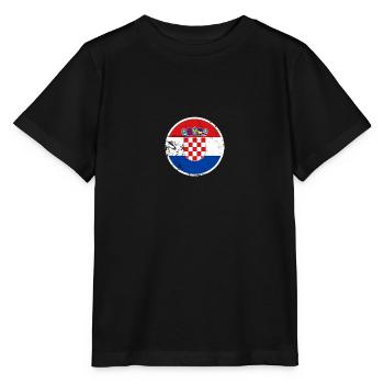 Croatie Vintage Croatie Croatie Drapeau Croatie - T-shirt bio MINI CREATOR Stanley/Stella Enfant - noir - Devant - Mikhail (115cm)