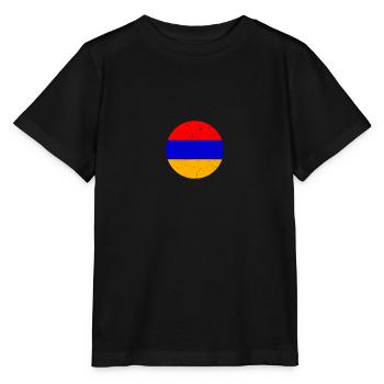 Armenien Vintage Armenische Flagge Armenier - Stanley/Stella Kinder T-Shirt MINI CREATOR  - Schwarz - Vorne - Mikhail (115cm)