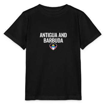 Antigua and Barbuda Antiguan Flag - Stanley/Stella MINI CREATOR Kids’ T-Shirt - black - Front - Mikhail (115cm)