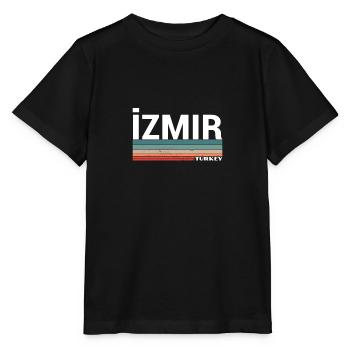 Izmir Turquie Rétro Turquie Turc Turc - T-shirt bio MINI CREATOR Stanley/Stella Enfant - noir - Devant - Mikhail (115cm)
