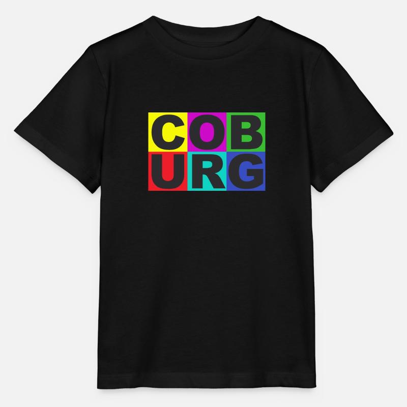 COBURG coloré - T-shirt bio MINI CREATOR Stanley/Stella Enfant - noir