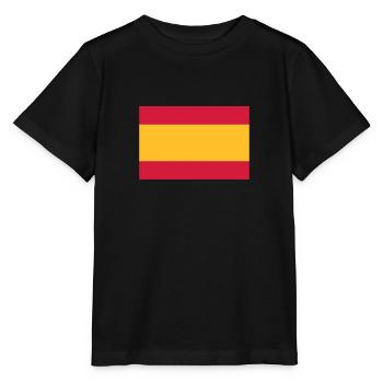 National Flag Of Spain - Stanley/Stella MINI CREATOR Kids’ T-Shirt - black - Front - Mikhail (115cm)