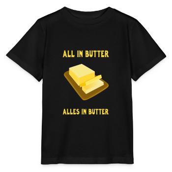 All in butter. Alles in Butter - Stanley/Stella Kinder T-Shirt MINI CREATOR  - Schwarz - Vorne - Mikhail (115cm)
