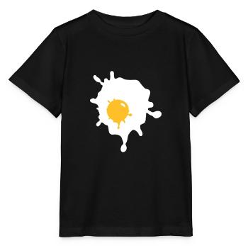 Fried egg - V2 - Stanley/Stella MINI CREATOR Kids’ T-Shirt - black - Front - Mikhail (115cm)