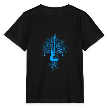 Guitar - T-shirt bio MINI CREATOR Stanley/Stella Enfant - noir - Devant - Mikhail (115cm)