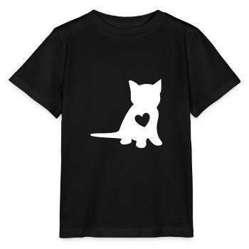 kitten - Stanley/Stella MINI CREATOR Kids’ T-Shirt - black - Front - Mikhail (115cm)