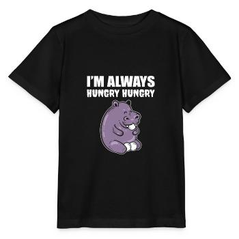 Ich habe immer Hunger Feinschmecker Gift - Stanley/Stella Kinder T-Shirt MINI CREATOR  - Schwarz - Vorne - Mikhail (115cm)