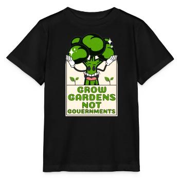 Grow Gardens Not Government - Stanley/Stella MINI CREATOR Kids’ T-Shirt - black - Front - Mikhail (115cm)