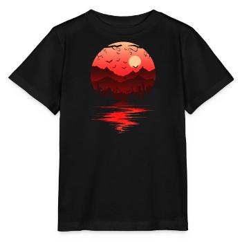 Blutiger Mond - Stanley/Stella Kinder T-Shirt MINI CREATOR  - Schwarz - Vorne - Mikhail (115cm)