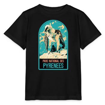 Bartgeier Pyrenäen-Nationalpark: majestätische Fauna - Stanley/Stella Kinder T-Shirt MINI CREATOR  - Schwarz - Vorne - Mikhail (115cm)