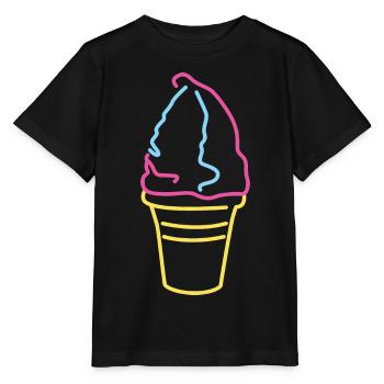 Buntes Softeis - Stanley/Stella Kinder T-Shirt MINI CREATOR  - Schwarz - Vorne - Mikhail (115cm)