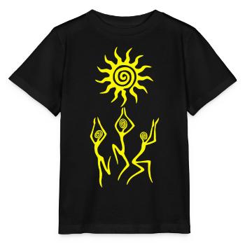 The Dance of the Yellow Sun - Stanley/Stella MINI CREATOR Kids’ T-Shirt - black - Front - Mikhail (115cm)