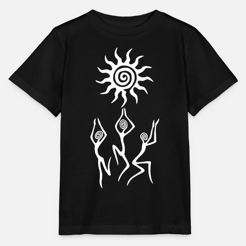 The White Sun Dance - Stanley/Stella MINI CREATOR Kids’ T-Shirt - black