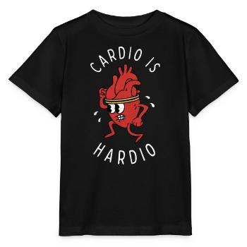 Cardio is Hardio - Stanley/Stella MINI CREATOR Kids’ T-Shirt - black - Front - Mikhail (115cm)