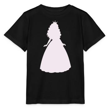Silhouette de princesse lilas - T-shirt bio MINI CREATOR Stanley/Stella Enfant - noir - Devant - Mikhail (115cm)