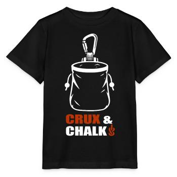 Crux & Chalk – Klettern - Stanley/Stella Kinder T-Shirt MINI CREATOR  - Schwarz - Vorne - Mikhail (115cm)