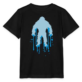 glace humide fondre graffiti gouttes timbre - T-shirt bio MINI CREATOR Stanley/Stella Enfant - noir - Devant - Mikhail (115cm)