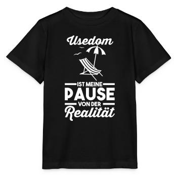 Ostsee Usedom - Stanley/Stella Kinder T-Shirt MINI CREATOR  - Schwarz - Vorne - Mikhail (115cm)