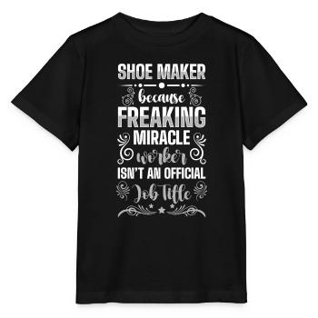 Schuster Humour - T-shirt bio MINI CREATOR Stanley/Stella Enfant - noir - Devant - Mikhail (115cm)