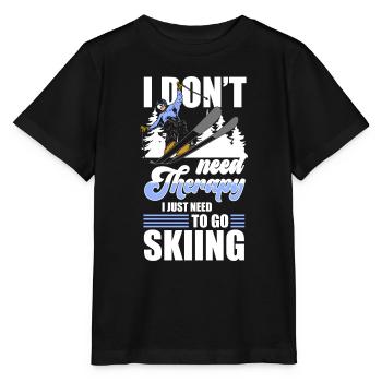Ski Ski Holiday Moniteur de ski Piste de ski - T-shirt bio MINI CREATOR Stanley/Stella Enfant - noir - Devant - Mikhail (115cm)