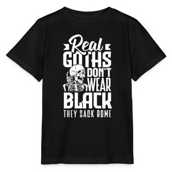 Les vrais Goths ne portent pas de noir, ils licencient Rome Gothic - T-shirt bio MINI CREATOR Stanley/Stella Enfant - noir - Devant - Mikhail (115cm)