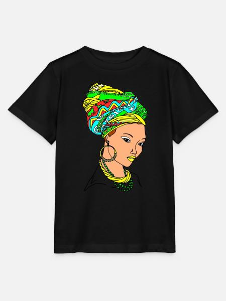 Mama africa - Stanley/Stella Kinder T-Shirt MINI CREATOR  - Schwarz