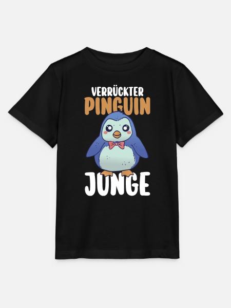 Pinguin - Stanley/Stella Kinder T-Shirt MINI CREATOR - Schwarz