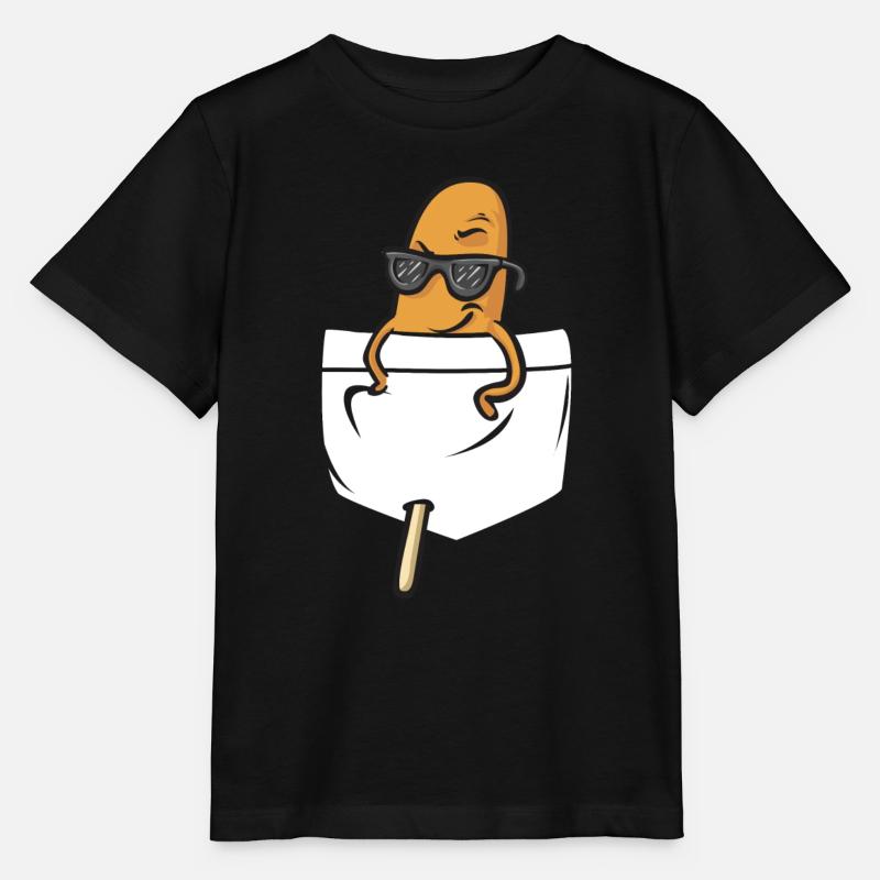 Corn Dog Corndog - Stanley/Stella Kinder T-Shirt MINI CREATOR  - Schwarz