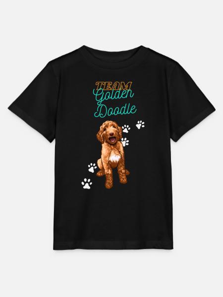 Team Golden Doodle - Stanley/Stella Kinder T-Shirt MINI CREATOR - Schwarz