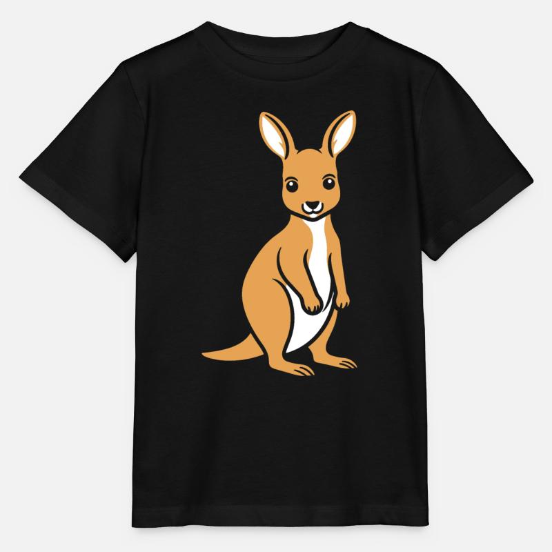 Känguru - Stanley/Stella Kinder T-Shirt MINI CREATOR - Schwarz
