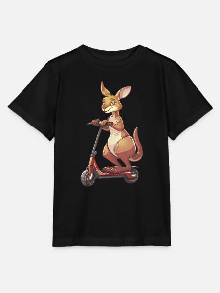 Känguru Roller - Stanley/Stella Kinder T-Shirt MINI CREATOR  - Schwarz