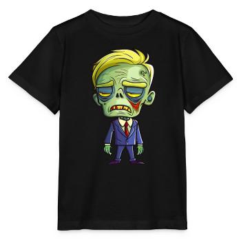 Politician Halloween - Stanley/Stella MINI CREATOR Kids’ T-Shirt - black - Front - Mikhail (115cm)