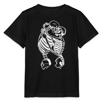 Crâne de hors-la-loi Gangs d’autoroutes Mort de motard - T-shirt bio MINI CREATOR Stanley/Stella Enfant - noir - Devant - Mikhail (115cm)