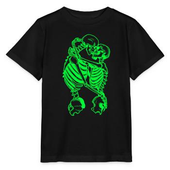 Crâne de hors-la-loi Gangs d’autoroutes Mort de motard - T-shirt bio MINI CREATOR Stanley/Stella Enfant - noir - Devant - Mikhail (115cm)