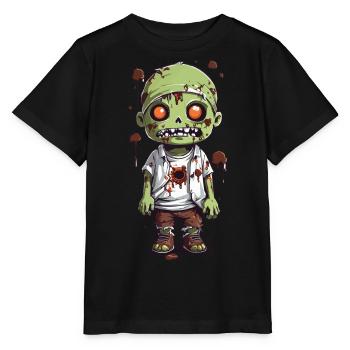 Mitternachts Zombie Spaß an Halloween - Stanley/Stella Kinder T-Shirt MINI CREATOR  - Schwarz - Vorne - Mikhail (115cm)