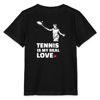 Ich Liebe Tennis - Stanley/Stella Kinder T-Shirt MINI CREATOR  - Schwarz - Vorne - Mikhail (115cm)