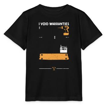 I Annule les garanties - Handyman - T-shirt bio MINI CREATOR Stanley/Stella Enfant - noir - Devant - Mikhail (115cm)