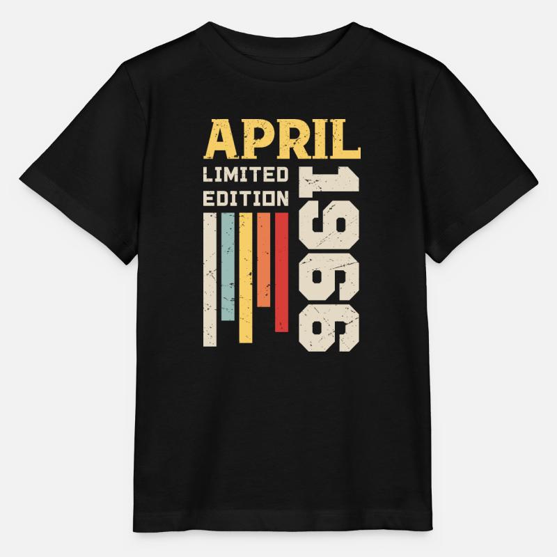 April 1966 - Geburtstagsgeschenk April 1966 April - Stanley/Stella Kinder T-Shirt MINI CREATOR  - Schwarz
