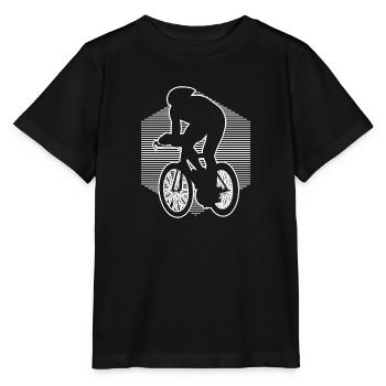 Vélo de course vélo de route cycliste de course vélo de route dames - T-shirt bio MINI CREATOR Stanley/Stella Enfant - noir - Devant - Mikhail (115cm)