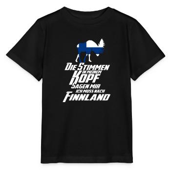 Die Stimme Finnland - Stanley/Stella Kinder T-Shirt MINI CREATOR  - Schwarz - Vorne - Mikhail (115cm)