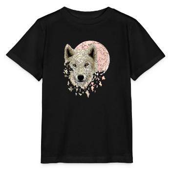 Wolf white - Stanley/Stella MINI CREATOR Kids’ T-Shirt - black - Front - Mikhail (115cm)