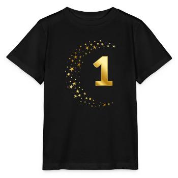 1 anniversary birthday anniversary gift anniversary - Stanley/Stella MINI CREATOR Kids’ T-Shirt - black - Front - Mikhail (115cm)